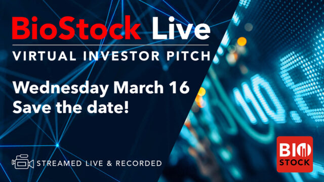 Inbjudan BioStock investor meeting 16 mars