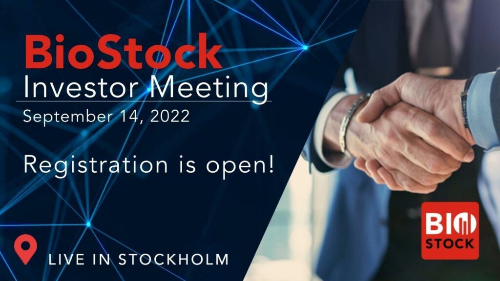 BioStock Investor Meeting 14 September 2022