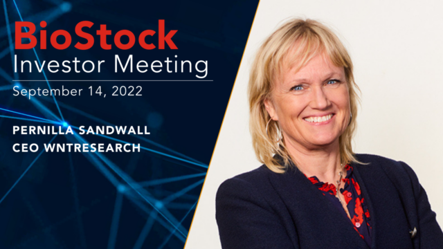 WntResearch_PernillaSandwall_BioStockInvestorMeeting