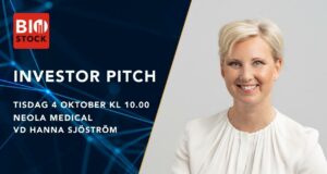 Neola Medical presenterar på BioStock Investor Pitch