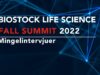 BioStock Life Science Fall Summit Mingle interviews