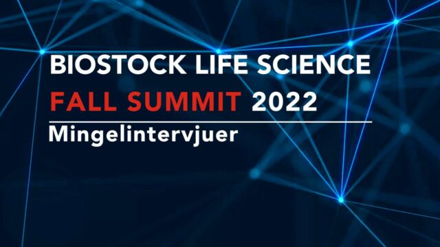 BioStock Life Science Fall Summit Mingle interviews