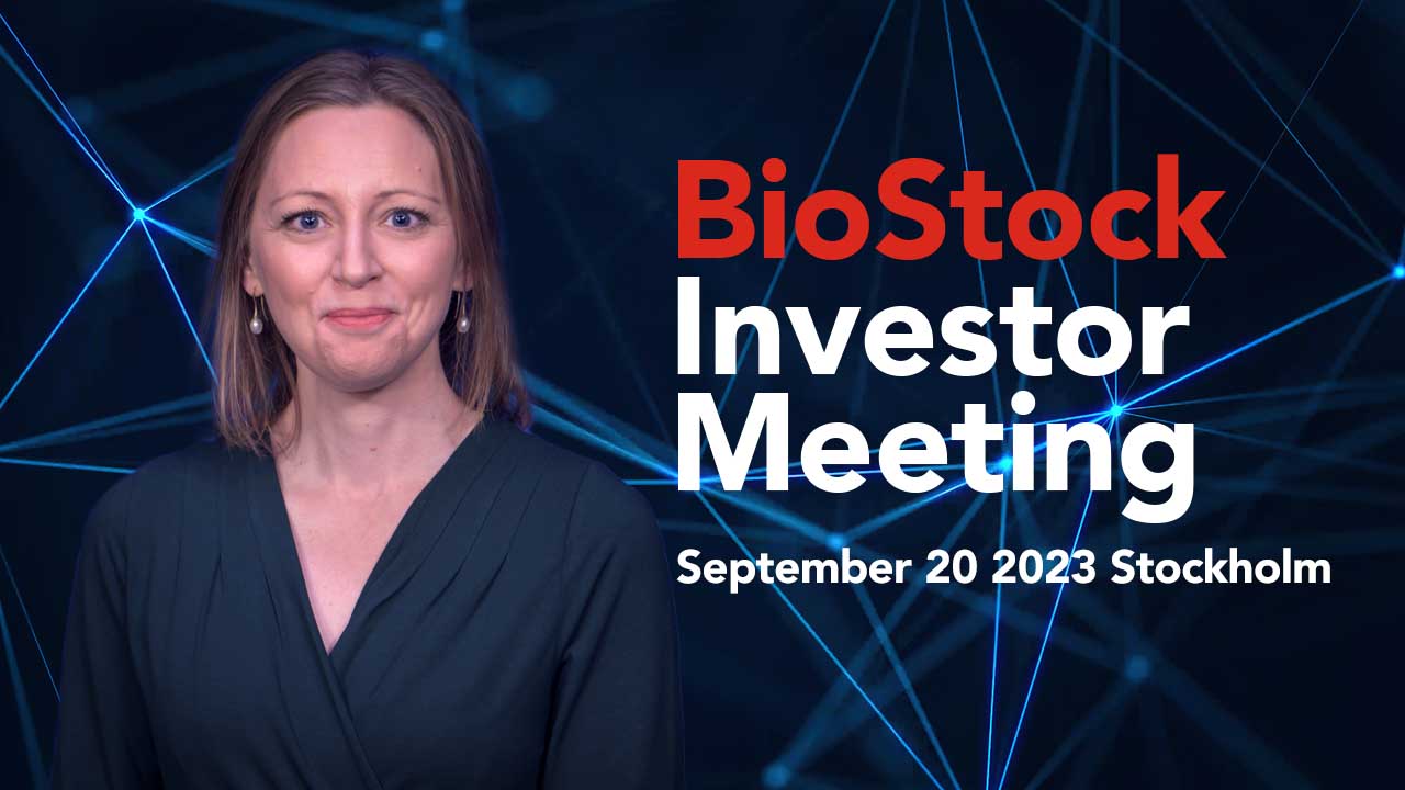 BioStock Investor Meeting 20 september
