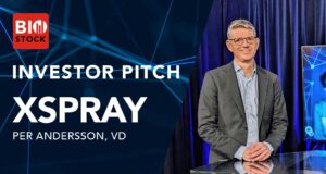 Per Andersson, vd på Xspray Pharma presenterar bolaget