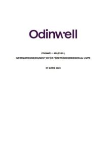Odinwell emissionsdokument